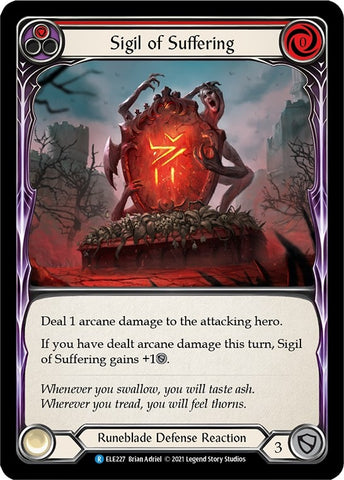 Image for Sigil of Suffering (Red) (ELE227) (Tales of Aria) - Flesh and Blood TCG