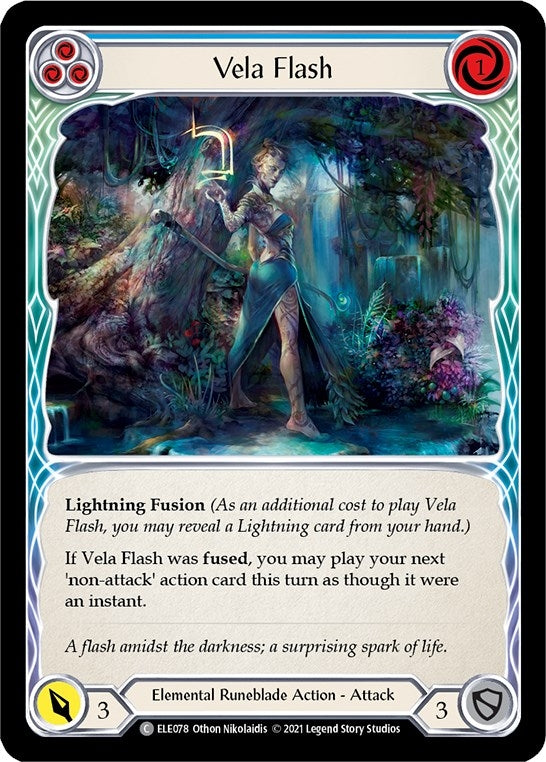 Image for Vela Flash (Blue) (ELE078) (Tales of Aria) - Flesh and Blood TCG