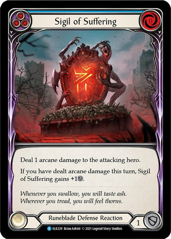 Sigil of Suffering (Blue) (ELE229) [Tales of Aria]