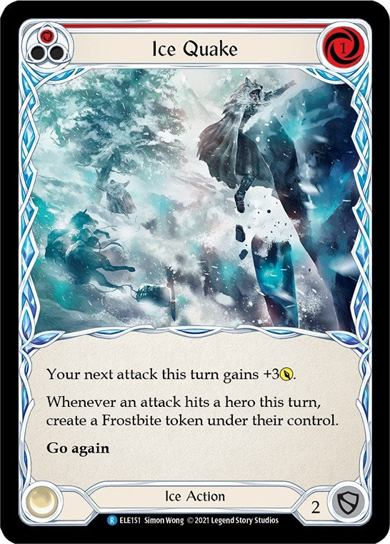 Image for Ice Quake (Red) (ELE151) (Tales of Aria) - Flesh and Blood TCG