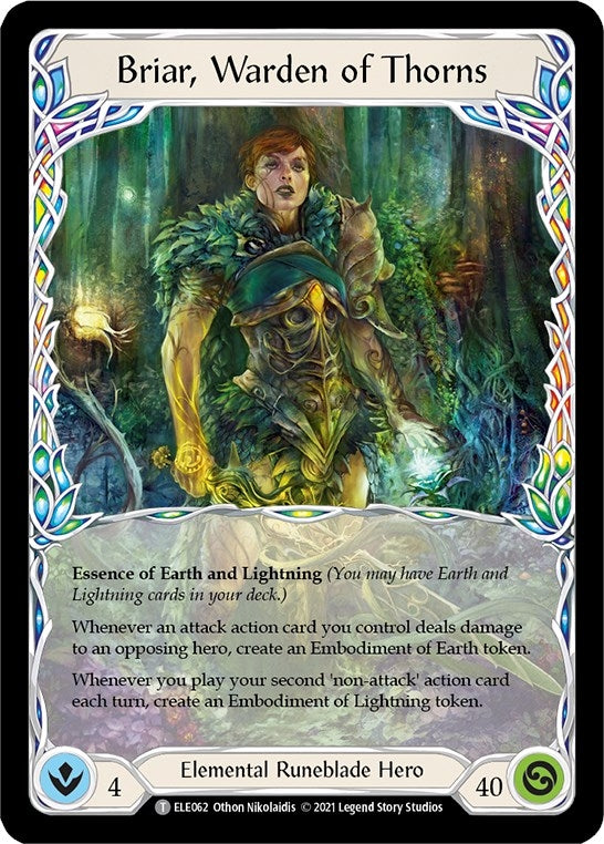 Image for Briar, Warden of Thorns // Briar (ELE062 // ELE063) (Tales of Aria) - Flesh and Blood TCG