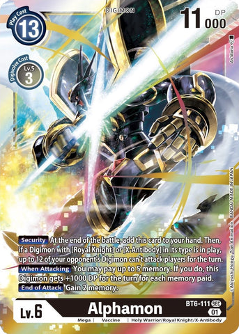 Alphamon [BT6-111] [Double Diamond]