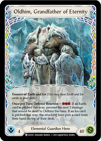 Image for Oldhim, Grandfather of Eternity // Shiver (ELE001 // ELE033) (Tales of Aria) - Flesh and Blood TCG