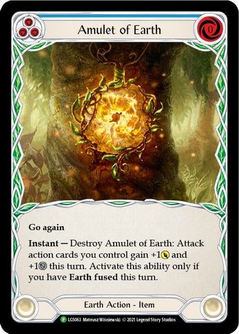 Amulet of Earth [LGS063] (Promo) Cold Foil