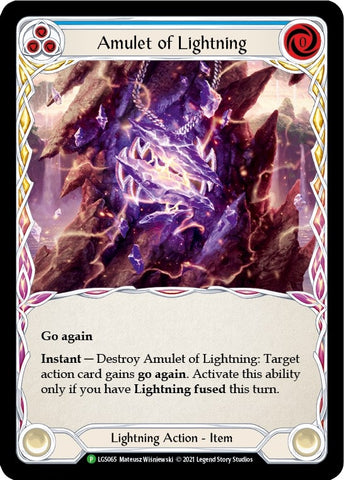 Amulet of Lightning [LGS065] (Promo) Cold Foil