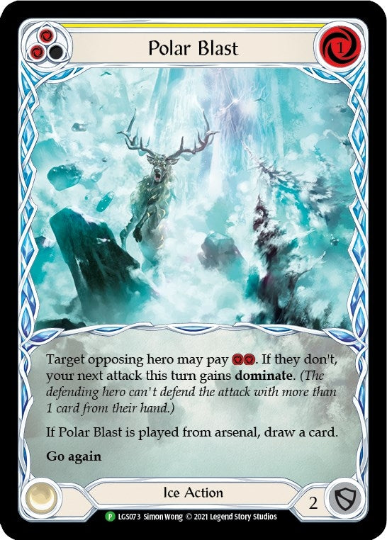 Polar Blast (Yellow) [LGS073] (Promo) Rainbow Foil