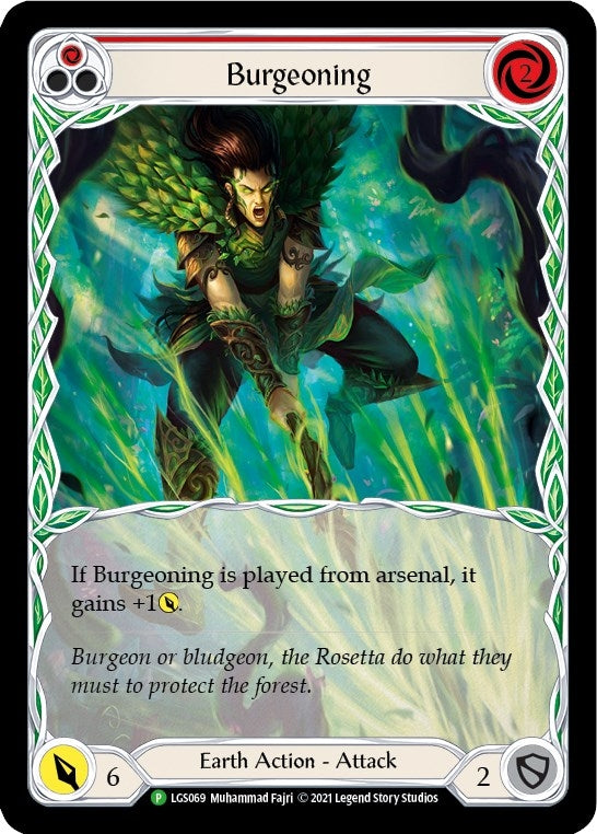 Burgeoning (Red) [LGS069] (Promo) Rainbow Foil