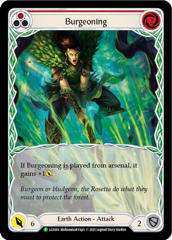 Burgeoning (Red) [LGS069] (Promo) Rainbow Foil