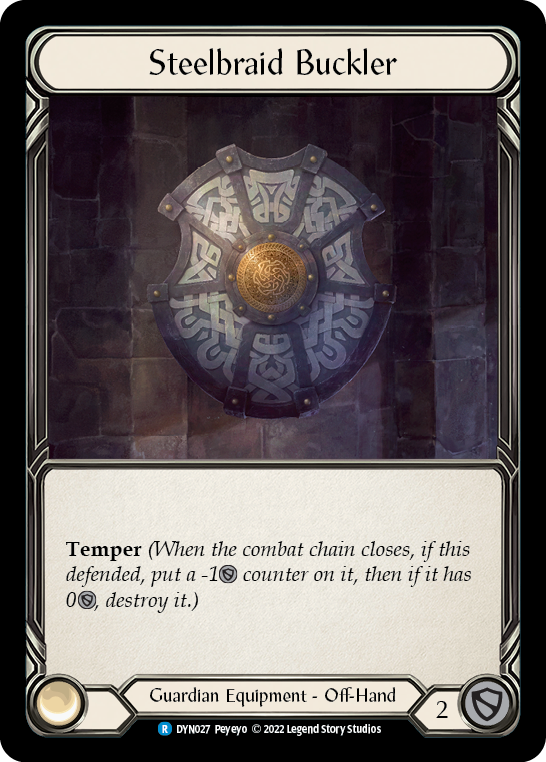 Steelbraid Buckler [DYN027] (Dynasty) Rainbow Foil