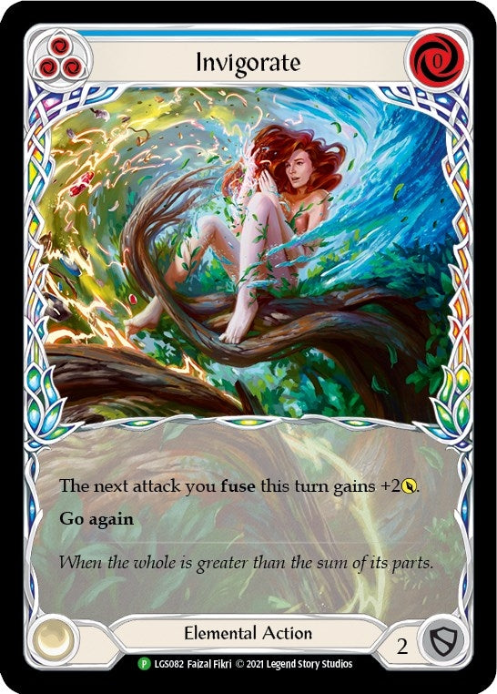 Invigorate (Blue) [LGS082] (Promo) Rainbow Foil