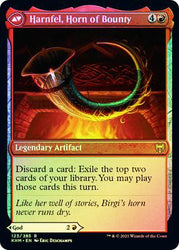 Birgi, God of Storytelling // Harnfel, Horn of Bounty  [Kaldheim Prerelease Promos]