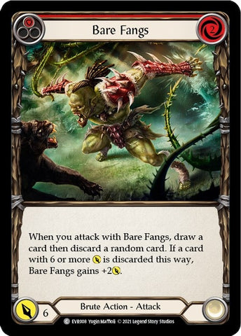 Image for Bare Fangs (Red) (EVR008) (Everfest) - Flesh and Blood TCG