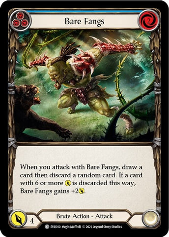 Image for Bare Fangs (Blue) (EVR010) (Everfest) - Flesh and Blood TCG