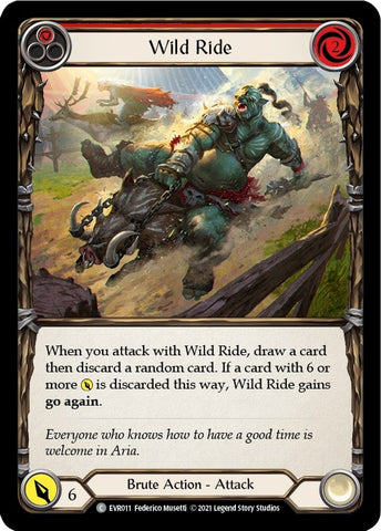 Image for Wild Ride (Red) (EVR011) (Everfest) - Flesh and Blood TCG
