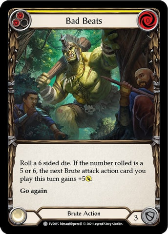 Image for Bad Beats (Yellow) (EVR015) (Everfest) - Flesh and Blood TCG