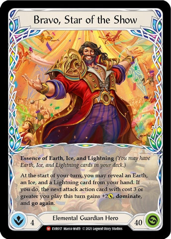 Image for Bravo, Star of the Show (EVR017) (Everfest) - Flesh and Blood TCG