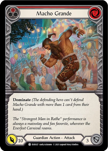 Image for Macho Grande (Red) (EVR027) (Everfest) - Flesh and Blood TCG
