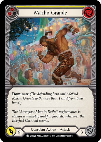 Image for Macho Grande (Yellow) (EVR028) (Everfest) - Flesh and Blood TCG