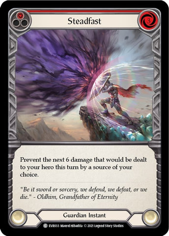 Image for Steadfast (Red) (EVR033) (Everfest) - Flesh and Blood TCG