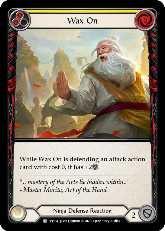 Image for Wax On (Yellow) (EVR051) (Everfest) - Flesh and Blood TCG