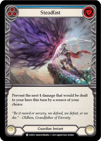 Image for Steadfast (Blue) (EVR035) (Everfest) - Flesh and Blood TCG