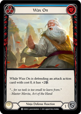 Image for Wax On (Blue) (EVR052) (Everfest) - Flesh and Blood TCG