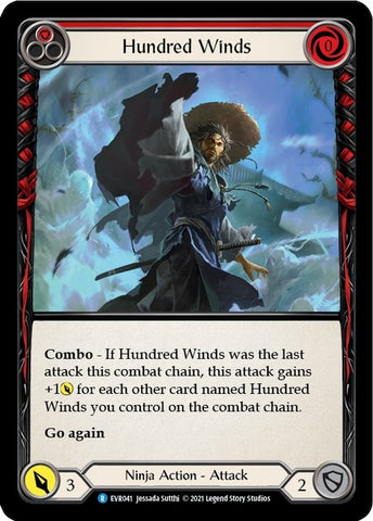 Image for Hundred Winds (Red) (EVR041) (Everfest) - Flesh and Blood TCG