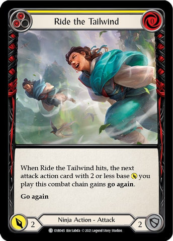 Image for Ride the Tailwind (Yellow) (EVR045) (Everfest) - Flesh and Blood TCG