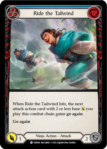 Image for Ride the Tailwind (Blue) (EVR046) (Everfest) - Flesh and Blood TCG