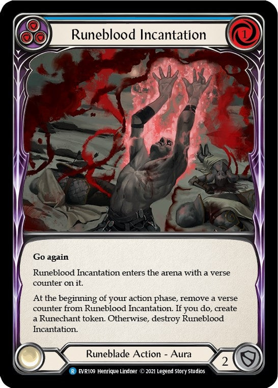 Image for Runeblood Incantation (Blue) (EVR109) (Everfest) - Flesh and Blood TCG