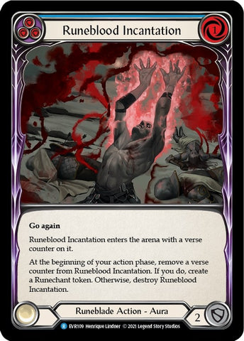 Image for Runeblood Incantation (Blue) (EVR109) (Everfest) - Flesh and Blood TCG
