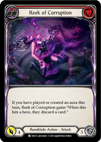 Image for Reek of Corruption (Red) (EVR113) (Everfest) - Flesh and Blood TCG