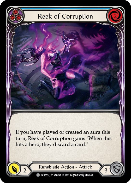Image for Reek of Corruption (Blue) (EVR115) (Everfest) - Flesh and Blood TCG