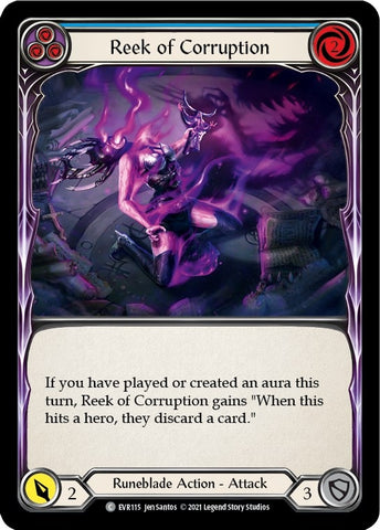 Image for Reek of Corruption (Blue) (EVR115) (Everfest) - Flesh and Blood TCG