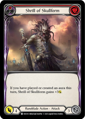 Image for Shrill of Skullform (Red) (EVR116) (Everfest) - Flesh and Blood TCG