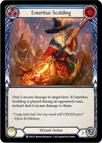 Emeritus Scolding (Blue) [EVR127] (Everfest) Normal