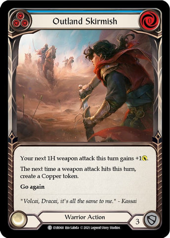 Image for Outland Skirmish (Blue) (EVR068) (Everfest) - Flesh and Blood TCG