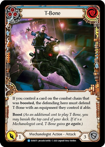 Image for T-Bone (Blue) (EVR075) (Everfest) - Flesh and Blood TCG