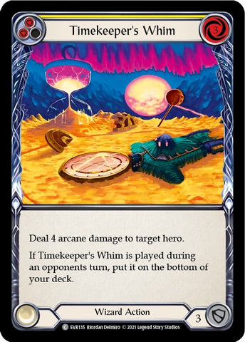 Image for Timekeeper's Whim (Yellow) (EVR135) (Everfest) - Flesh and Blood TCG