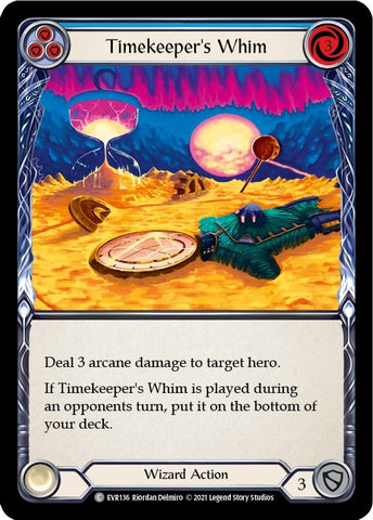 Image for Timekeeper's Whim (Blue) (EVR136) (Everfest) - Flesh and Blood TCG