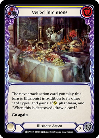 Image for Veiled Intentions (Yellow) (EVR151) (Everfest) - Flesh and Blood TCG