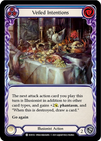 Image for Veiled Intentions (Blue) (EVR152) (Everfest) - Flesh and Blood TCG