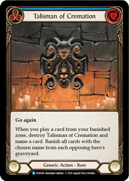 Image for Talisman of Cremation (EVR189) (Everfest) - Flesh and Blood TCG