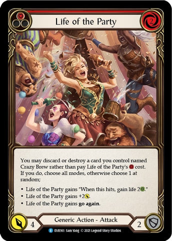 Image for Life of the Party (Red) (EVR161) (Everfest) - Flesh and Blood TCG
