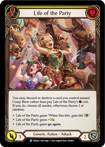 Image for Life of the Party (Yellow) (EVR162) (Everfest) - Flesh and Blood TCG
