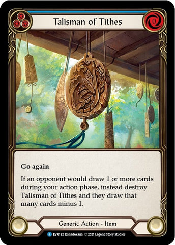 Image for Talisman of Tithes (EVR192) (Everfest) - Flesh and Blood TCG
