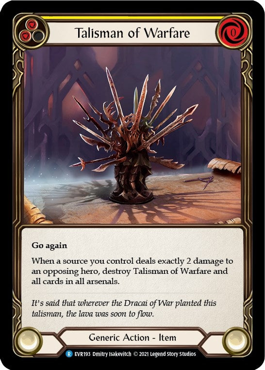 Image for Talisman of Warfare (EVR193) (Everfest) - Flesh and Blood TCG