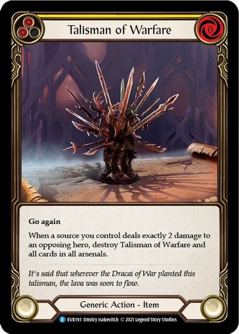 Image for Talisman of Warfare (EVR193) (Everfest) - Flesh and Blood TCG