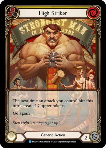 Image for High Striker (Yellow) (Extended Art) (EVR165) (Everfest) - Flesh and Blood TCG