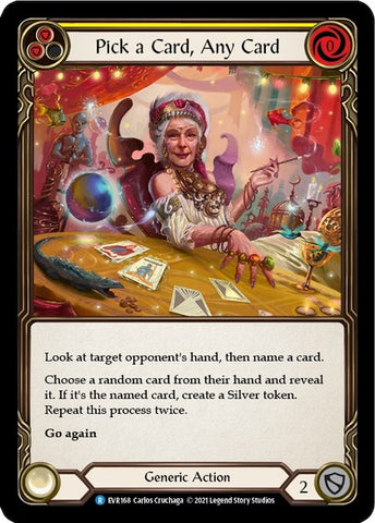 Image for Pick a Card, Any Card (Yellow) (EVR168) (Everfest) - Flesh and Blood TCG